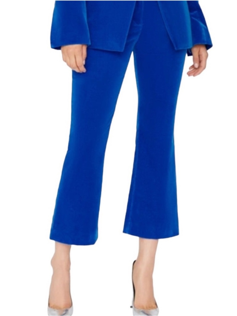 Frame Velvet Le Crop Mini Boot Cropped Pants Size 4 Cobalt Blue